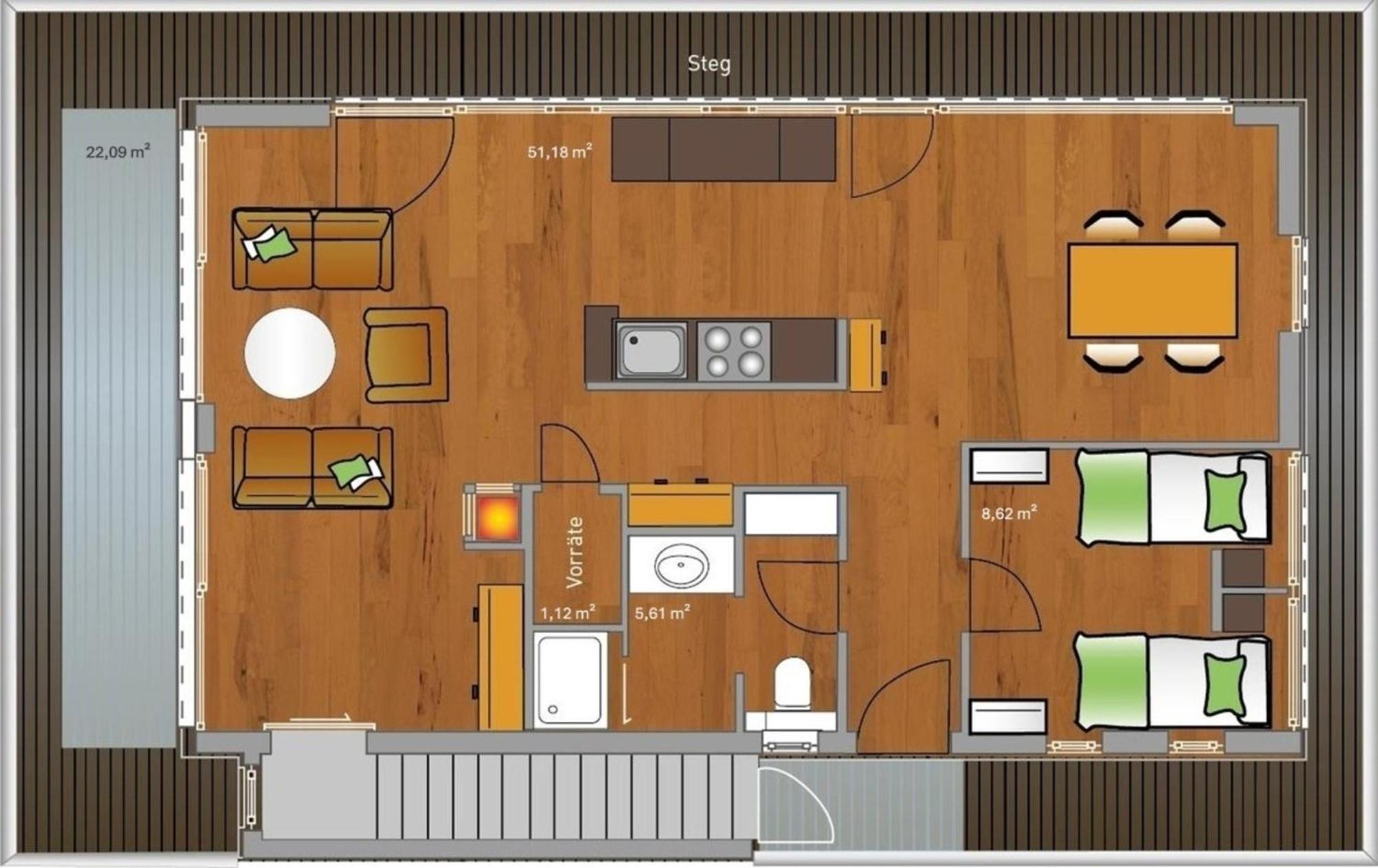 Kyst 5410 Floating Home 1 นอยชตัดท์ อิน โฮลชไตน์ ภายนอก รูปภาพ